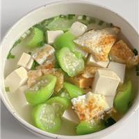 丝瓜鸡蛋豆腐汤
