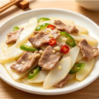 茭白炒肉片