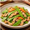 荷兰豆炒鸡柳